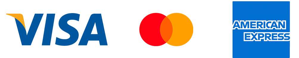 Paiement : Visa, Mastercard, American Express